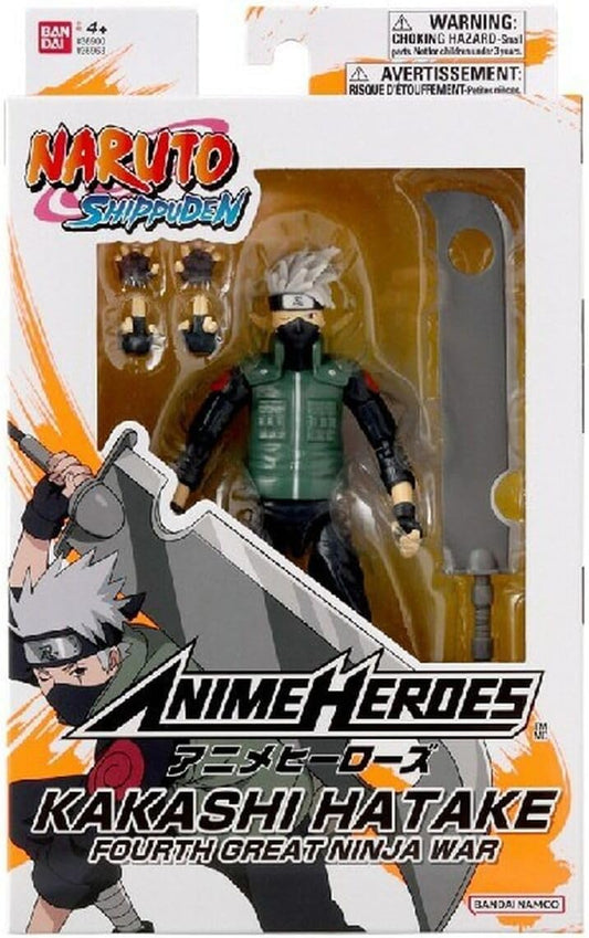Bandai - Anime Heroes - Naruto Shippuden - Figurine Anime heroes 17 cm - Kakashi Hatake (Fourth Great Ninja War) - 36963