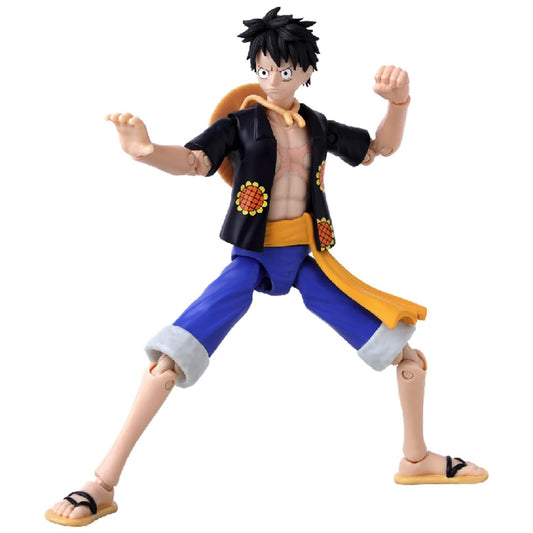 Bandai - Anime Heroes - One Piece - Figurine Anime Heroes 17 cm – Monkey D. Luffy ver. Dressrosa - 37007